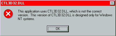 Error Message Screen Shot
